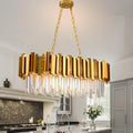 Lustre en cristal K9 doré - Orlume