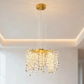 Suspension à étages en cristal K9 doré 40 cm - Orlume