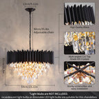 Lustre en cristal K9 noir - Orlume