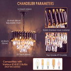 Suspension en cristal K9 noir et or - Orlume